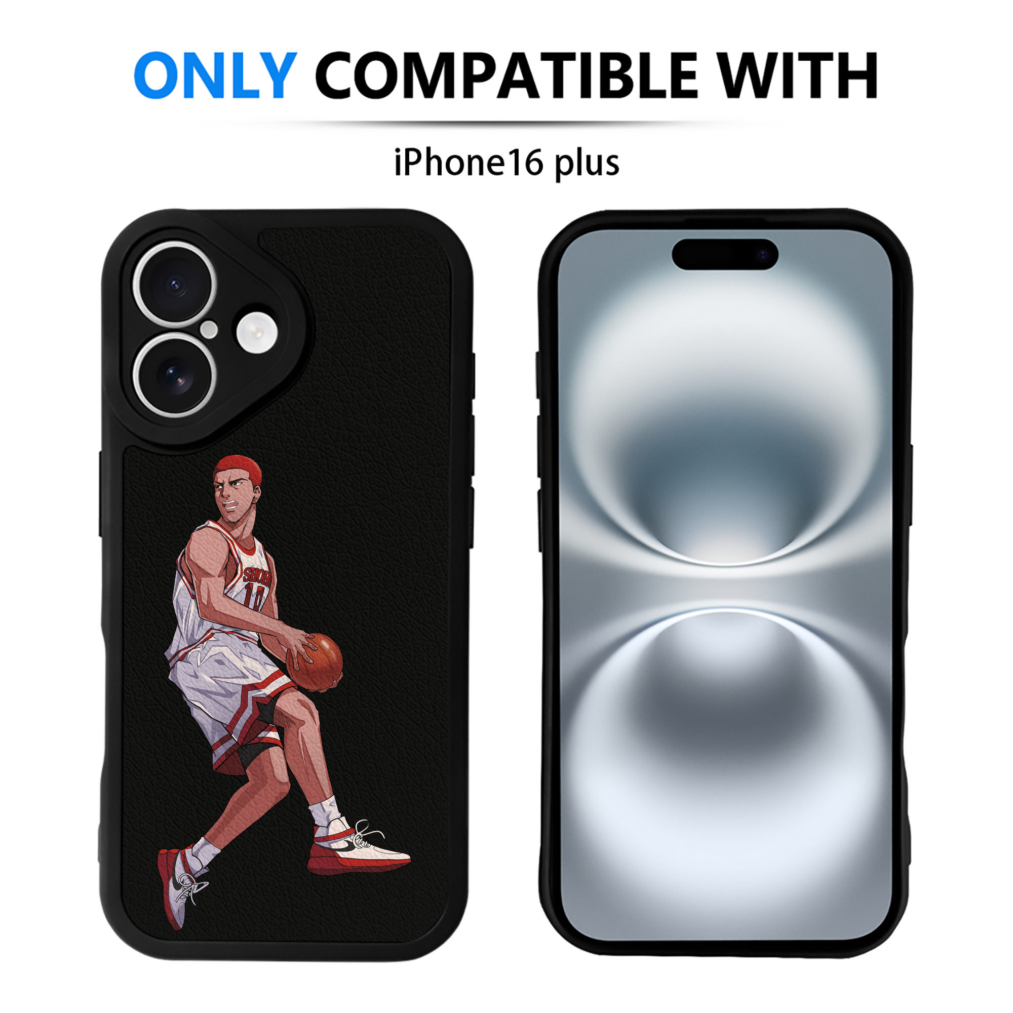 （画像用） SLAM DUNK／スラムダンク 【iPhone 16シリーズ対応】シリコンスマホケース（レザー調） 材質：シリコン